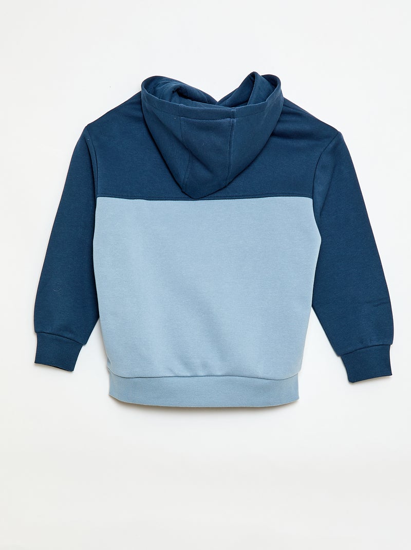 Sudadera con capucha tipo canguro Azul - Kiabi