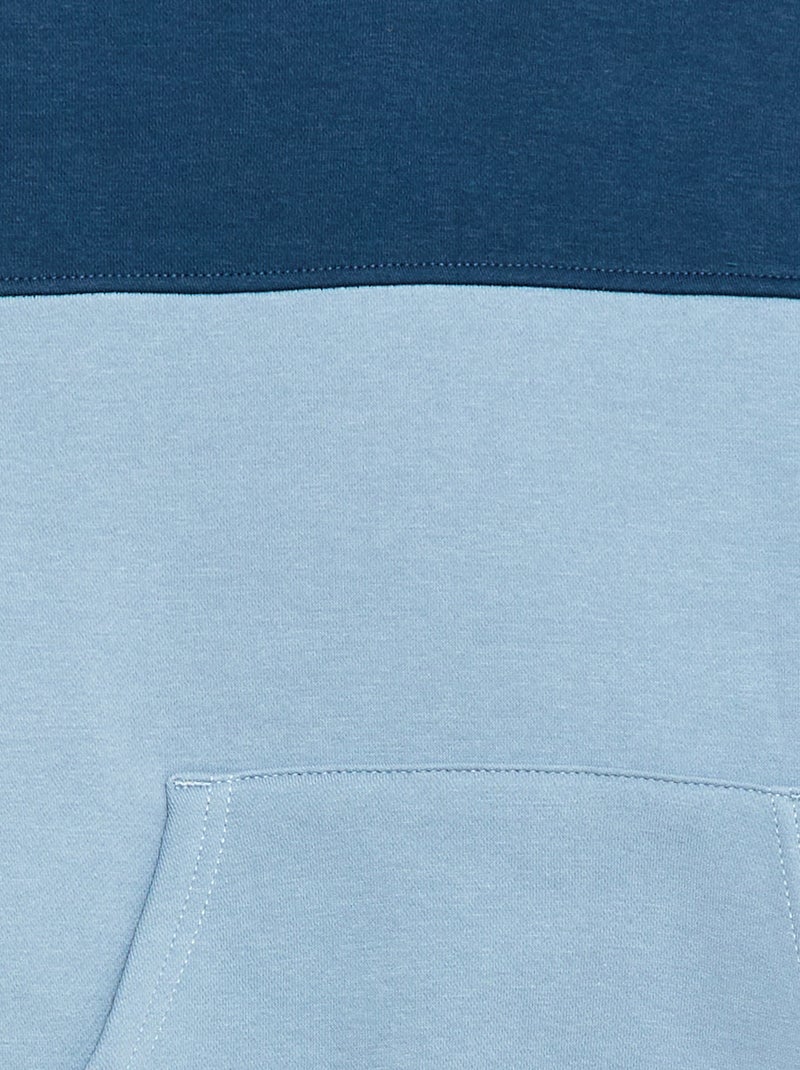 Sudadera con capucha tipo canguro Azul - Kiabi