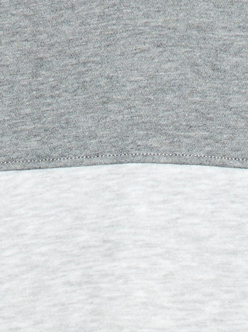 Sudadera con capucha tipo canguro Gris - Kiabi