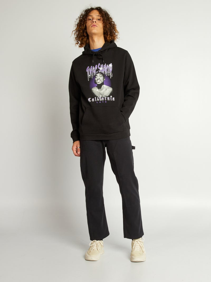 Sudadera con capucha 'Tupac' NEGRO - Kiabi