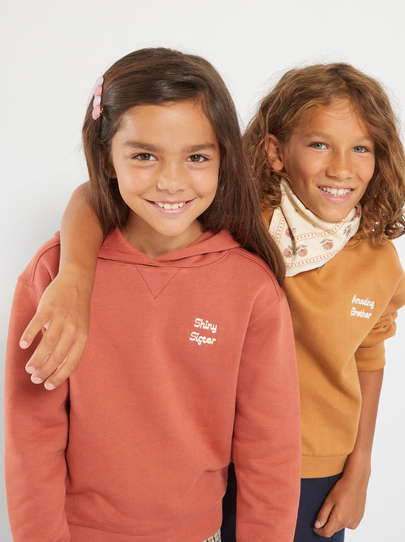 Sudadera con capucha unisex MARRON - Kiabi