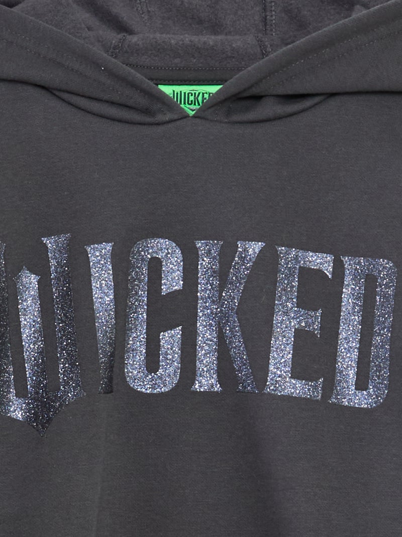 Sudadera con capucha 'Universal' 'Wicked' de algodón liso Negro - Kiabi