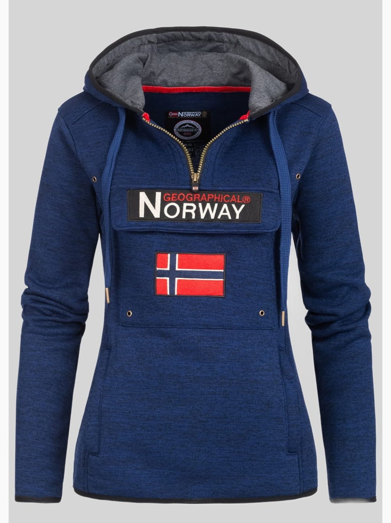 Sudadera con capucha upclassica – geographical norway Azul marino - Kiabi