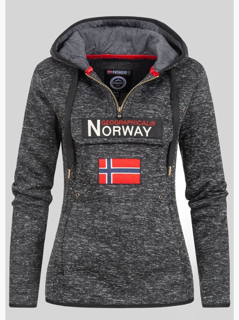 Sudadera con capucha upclassica – geographical norway Negro - Kiabi