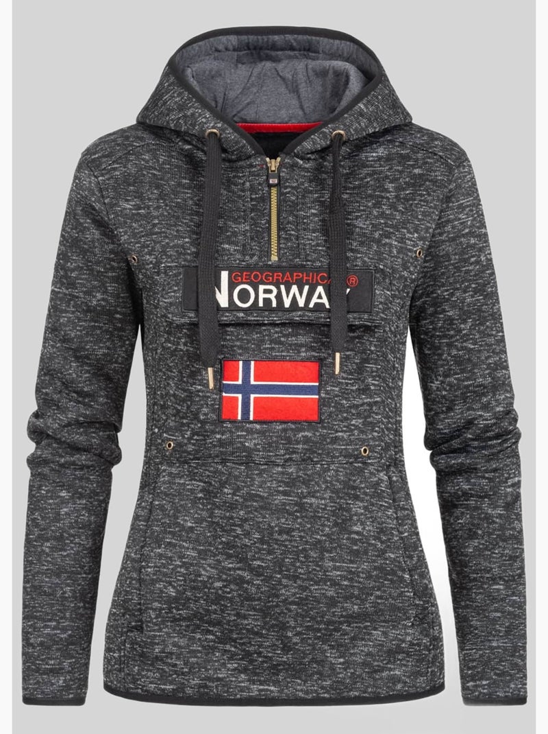 Sudadera con capucha upclassica – geographical norway Negro - Kiabi