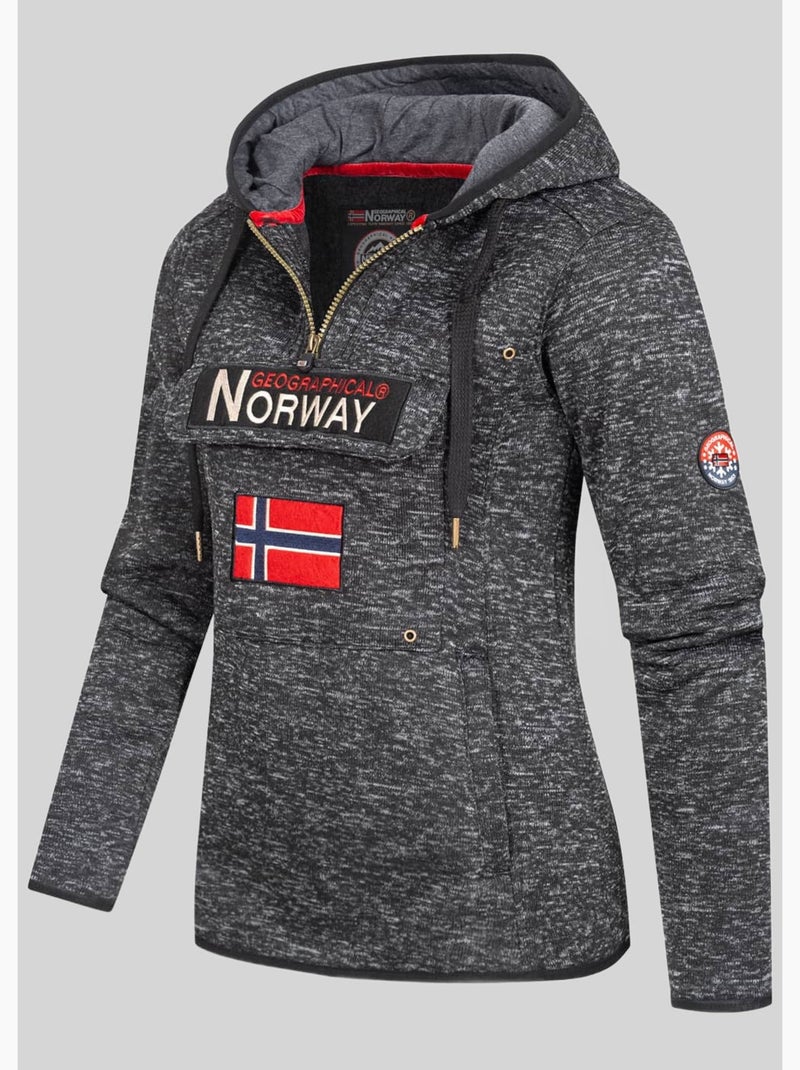 Sudadera con capucha upclassica – geographical norway Negro - Kiabi