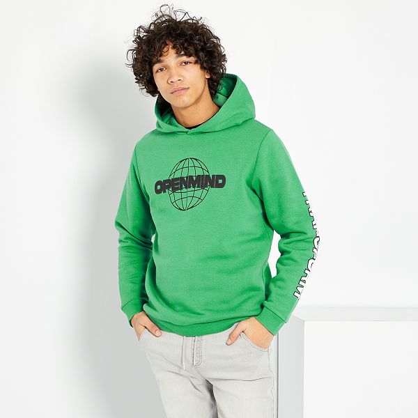 Sudadera con capucha Niño 10-18 años - VERDE - Kiabi - 19,00€