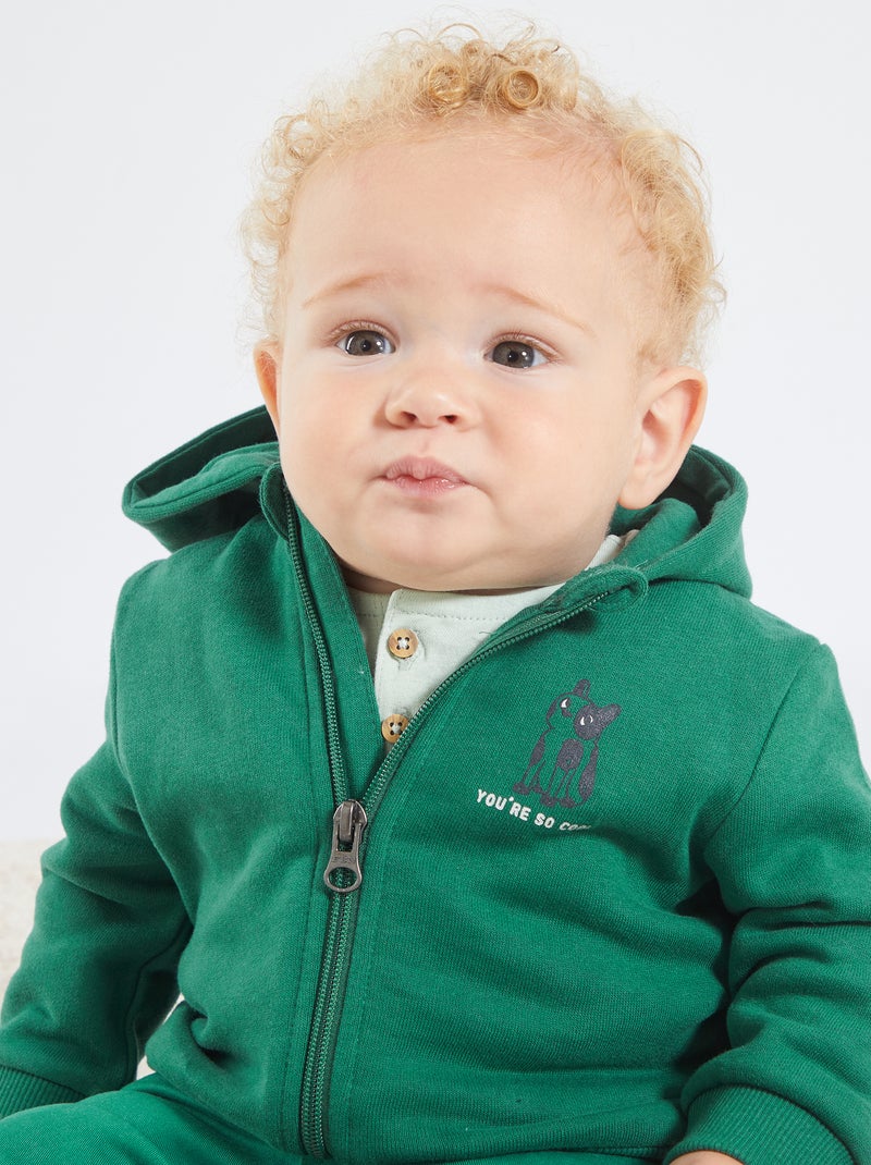 Sudadera con capucha VERDE - Kiabi