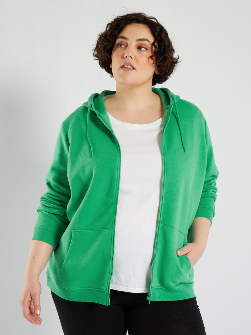 Sudadera con capucha VERDE - Kiabi