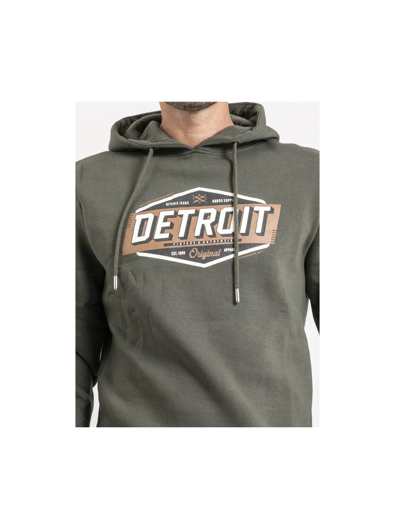 Sudadera con capucha WALTORNADO Caqui - Kiabi