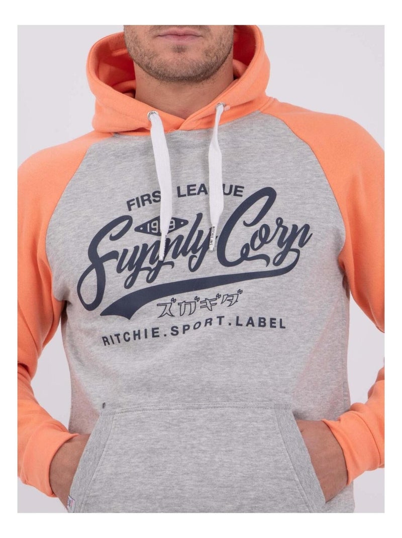 Sudadera con capucha WANDY Naranja coral - Kiabi
