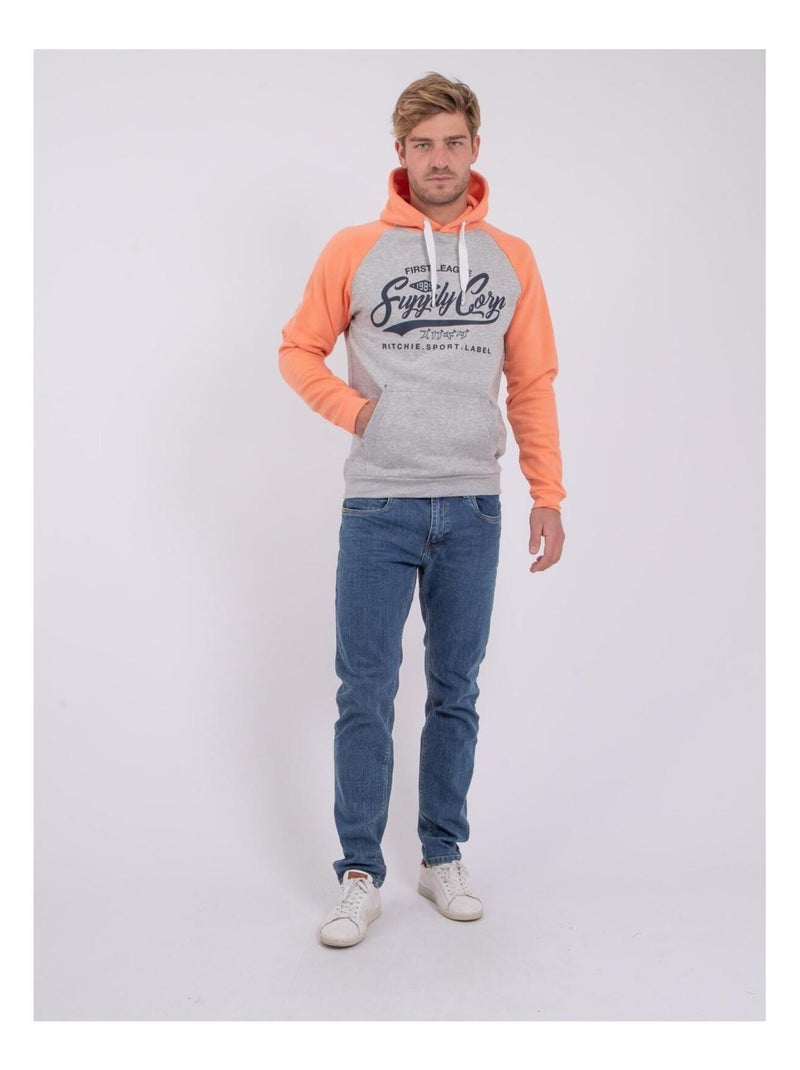 Sudadera con capucha WANDY Naranja coral - Kiabi