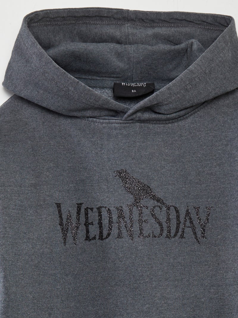 Sudadera con capucha 'Wednesday' NEGRO - Kiabi