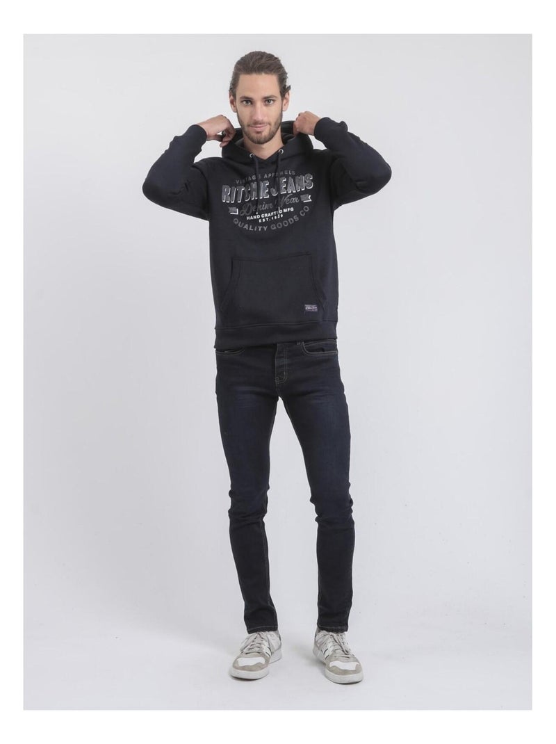 Sudadera con capucha WOMATIC Azul marino - Kiabi