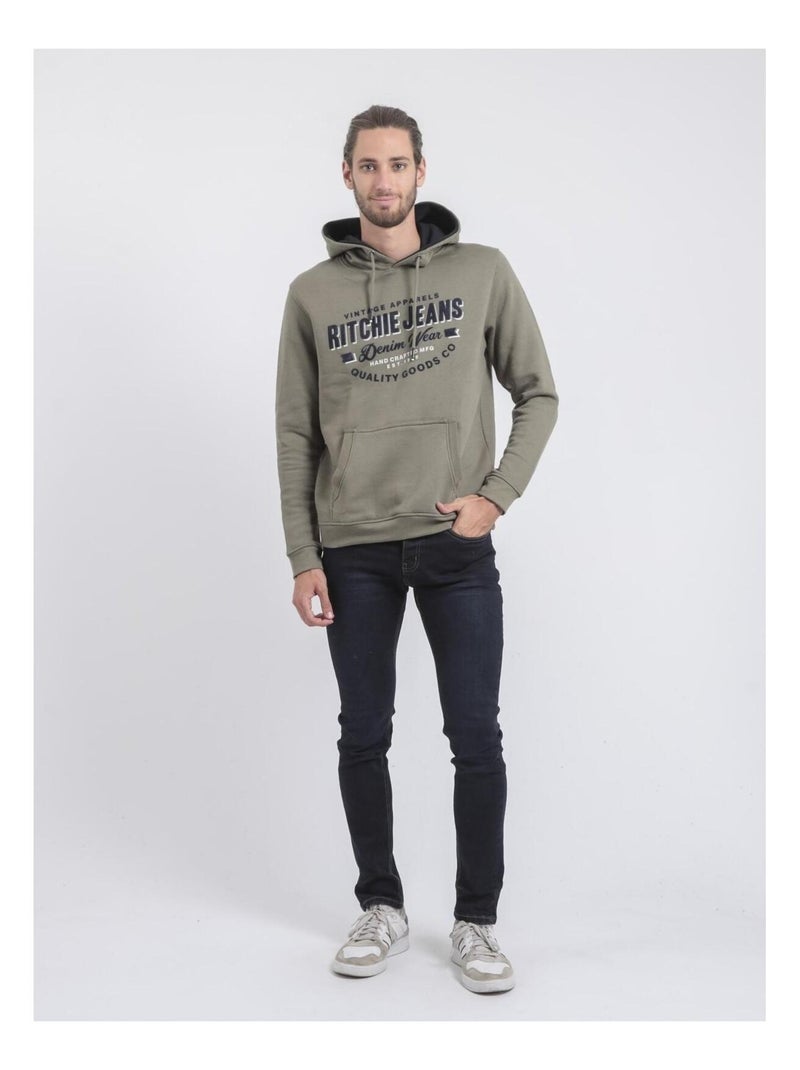 Sudadera con capucha WOMATIC Caqui - Kiabi