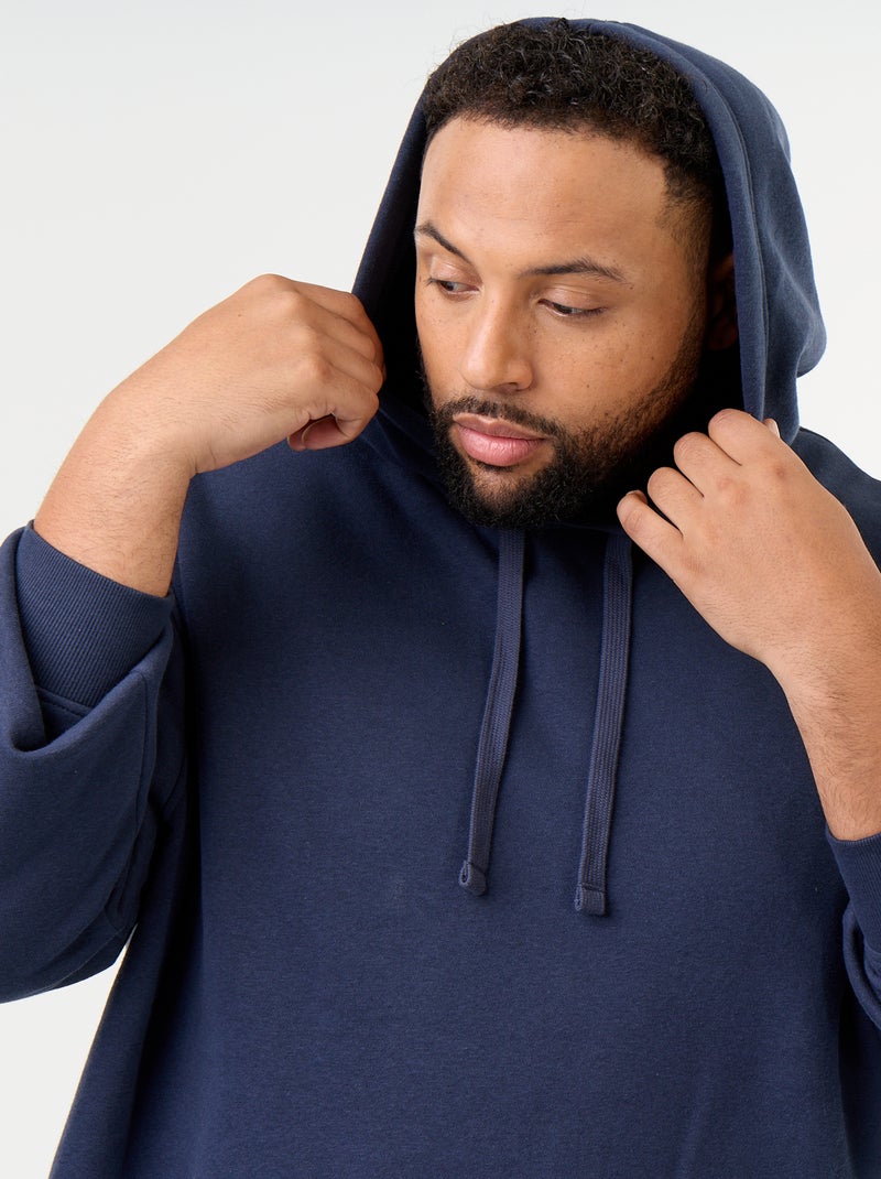Sudadera con capucha y bolsillo canguro Azul - Kiabi