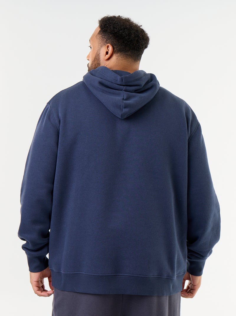 Sudadera con capucha y bolsillo canguro Azul - Kiabi