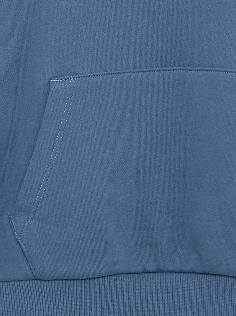 Sudadera con capucha y bolsillo canguro Azul - Kiabi