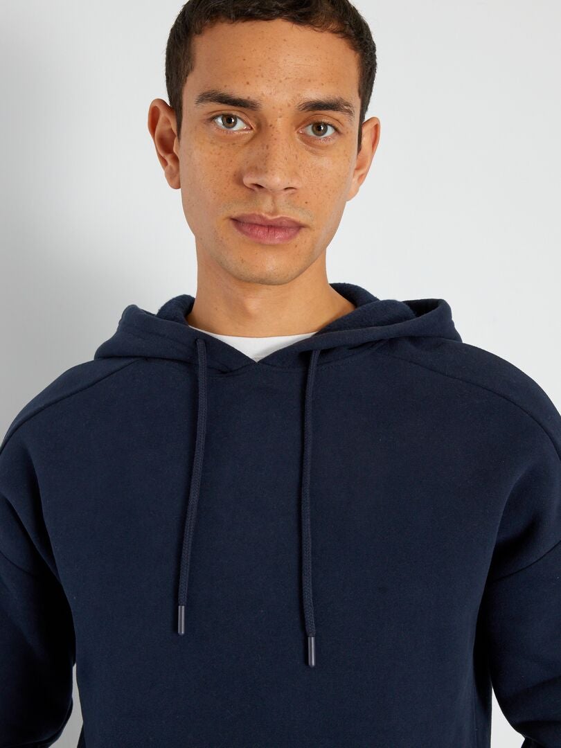 Sudadera con capucha Lingwu en azul cobalto con ribete sudoroso main image 1