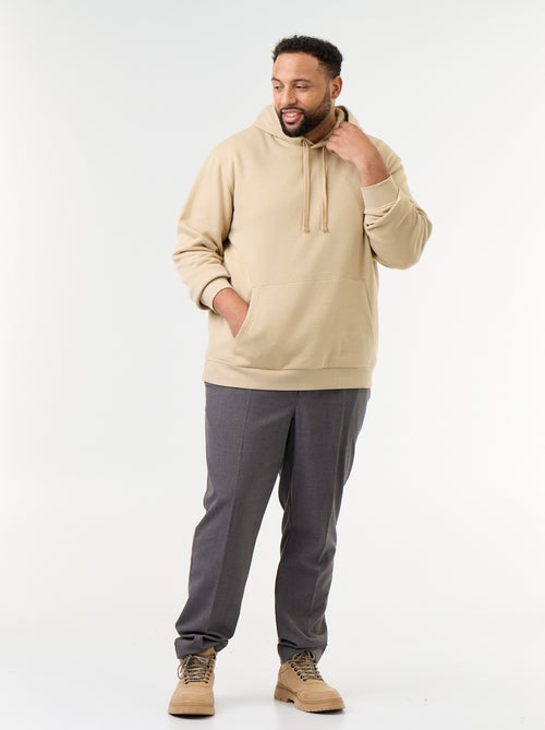 Sudadera con capucha y bolsillo canguro - Kiabi Sudadera con capucha y bolsillo canguro - Kiabi