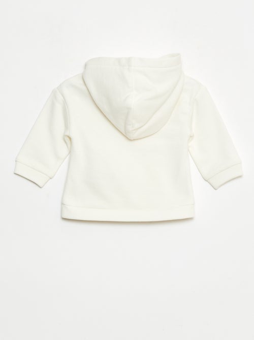 Sudadera con capucha y bolsillo canguro con volante - Kiabi