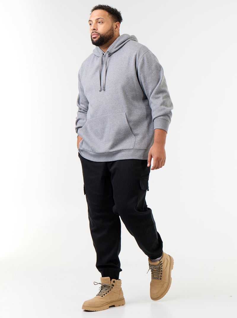 Sudadera con capucha y bolsillo canguro Gris - Kiabi