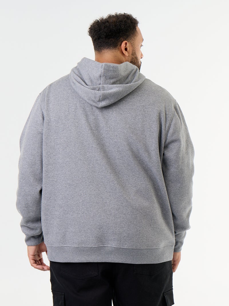 Sudadera con capucha y bolsillo canguro Gris - Kiabi