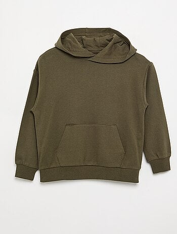Sudadera con capucha y bolsillo canguro
