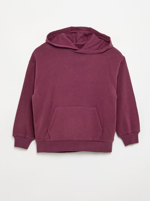 Sudadera con capucha y bolsillo canguro - Kiabi Sudadera con capucha y bolsillo canguro - Kiabi