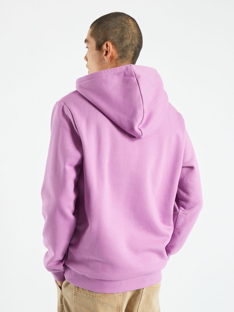 Sudadera con capucha y bolsillo canguro ROSA - Kiabi