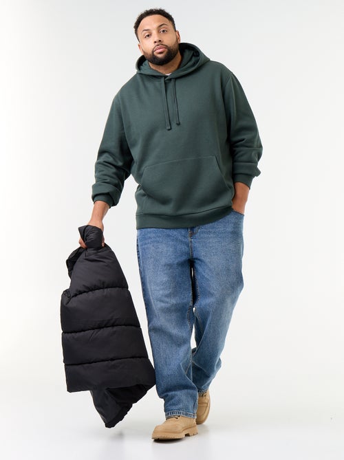 Sudadera con capucha y bolsillo canguro - Kiabi Sudadera con capucha y bolsillo canguro - Kiabi