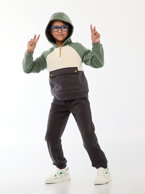 Sudadera con capucha y bolsillo con solapa - So Easy - Kiabi