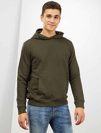 Hombre talla S-XXL - Sudadera con capucha y bolsillos tipo canguro - Kiabi