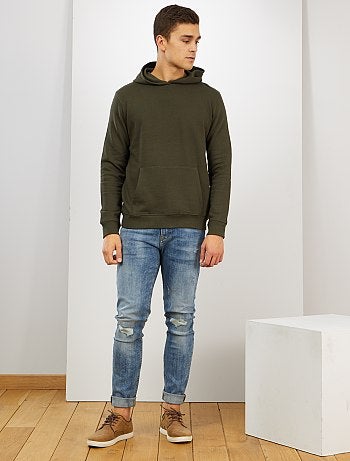 Hombre talla S-XXL - Sudadera con capucha y bolsillos tipo canguro - Kiabi