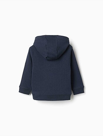 Sudadera con capucha con estampado en relieve ZY
