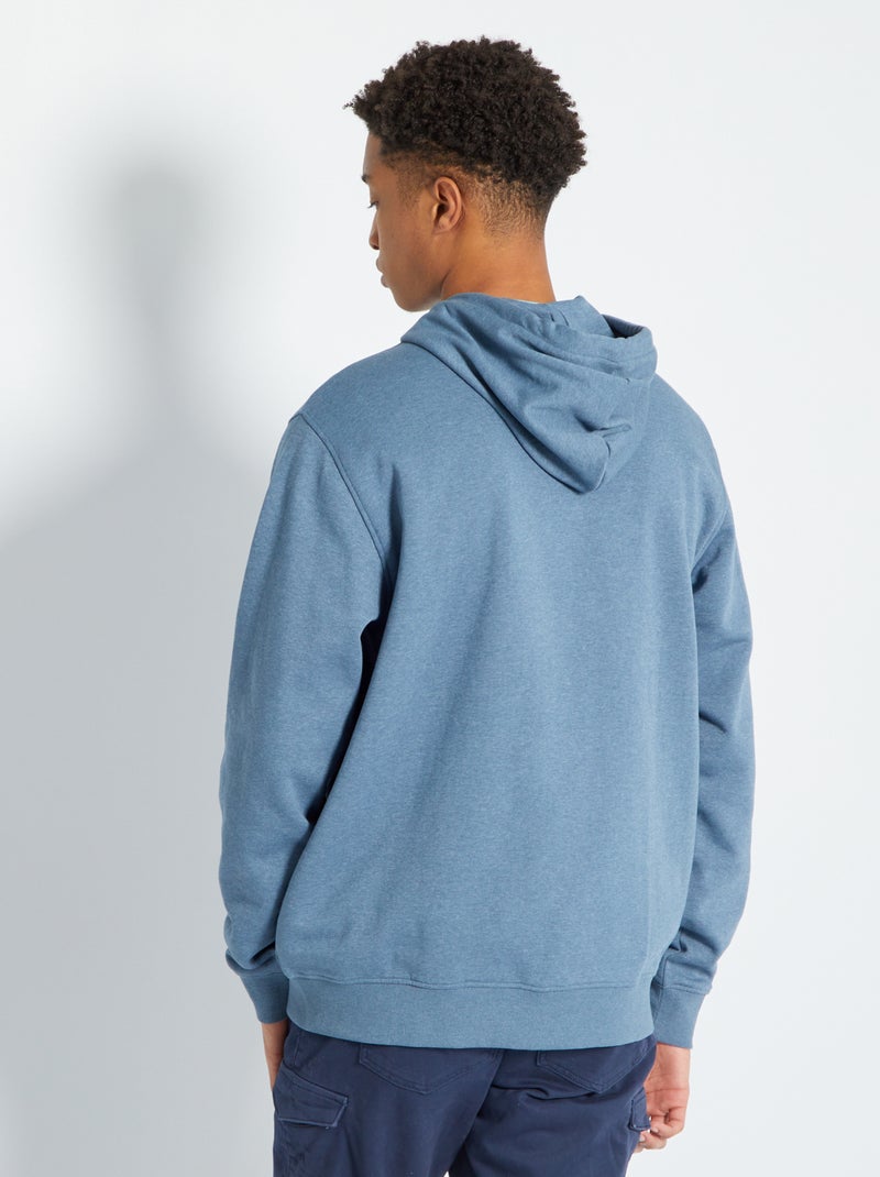 Sudadera con capucha y cremallera +1,90 m AZUL - Kiabi