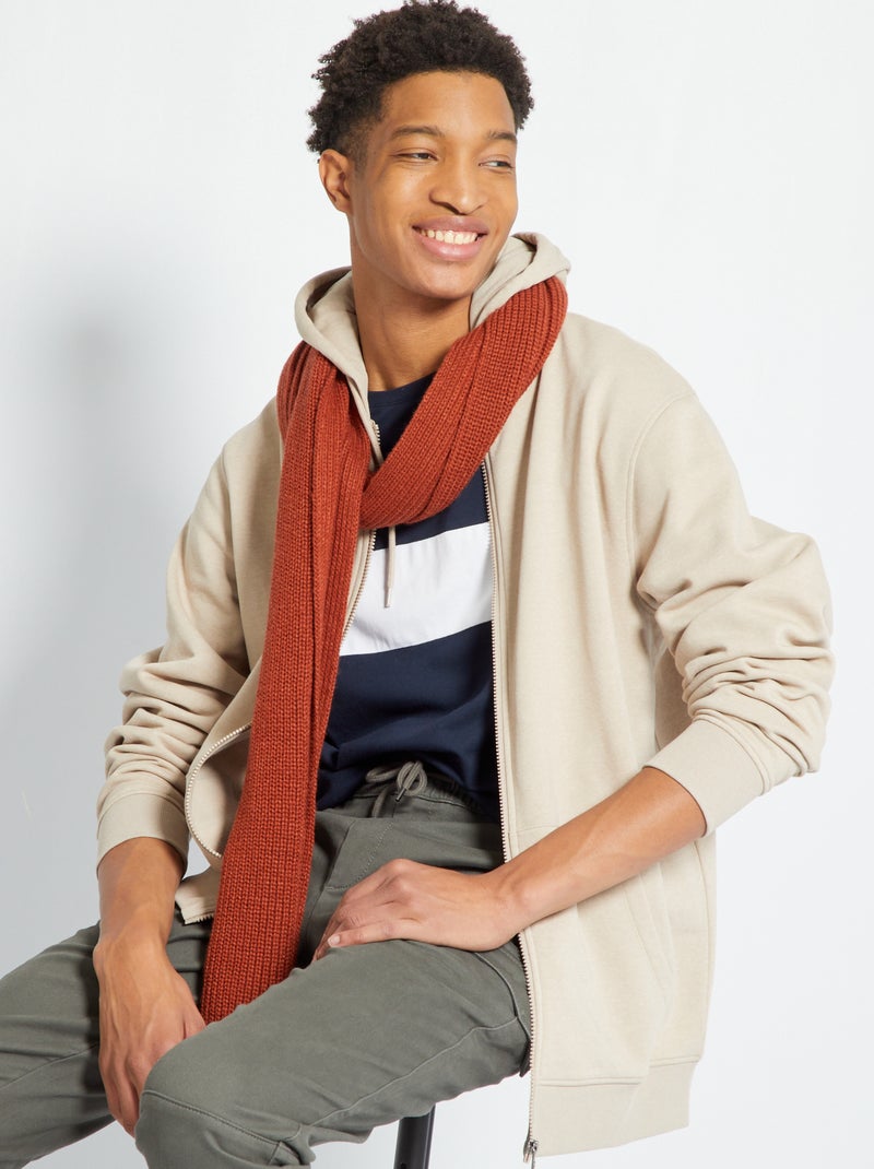 Sudadera con capucha y cremallera +1,90 m beige - Kiabi