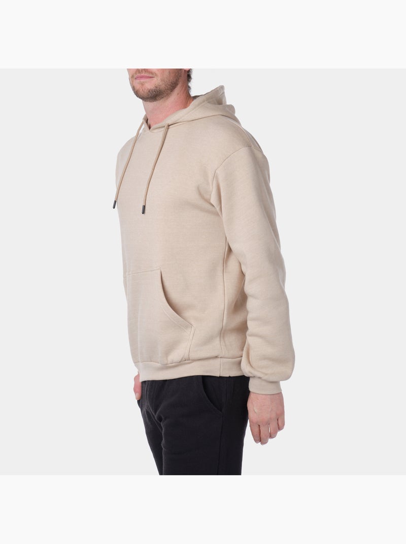 Sudadera con capucha y cremallera Beige - Kiabi