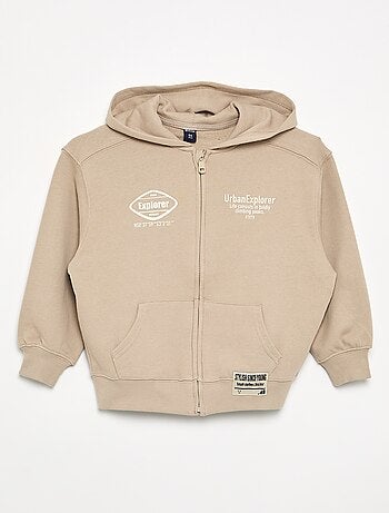Sudadera con capucha y cremallera