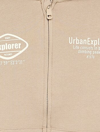 Sudadera con capucha y cremallera