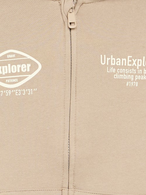 Sudadera con capucha y cremallera - Kiabi