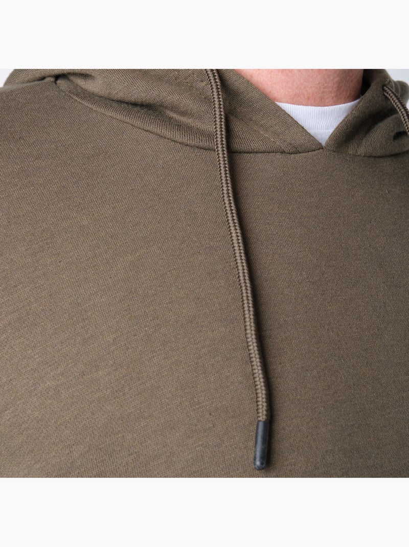 Sudadera con capucha y cremallera Caqui - Kiabi