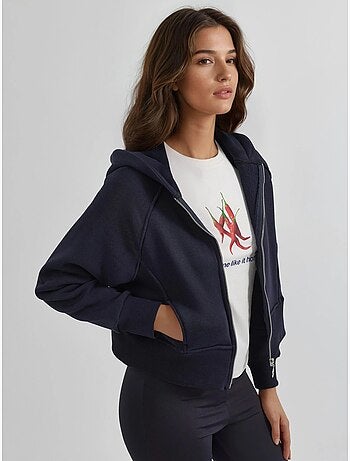 Sudadera con capucha y cremallera de corte relajado hiccup