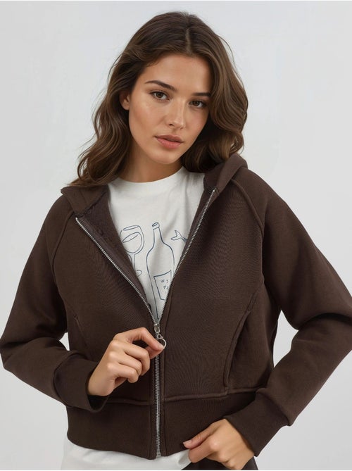 Sudadera con capucha y cremallera de corte relajado hiccup - Kiabi