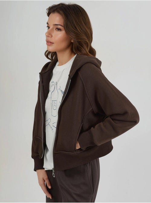 Sudadera con capucha y cremallera de corte relajado hiccup - Kiabi