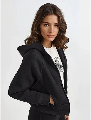 Sudadera con capucha y cremallera de corte relajado hiccup
