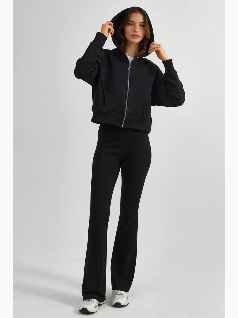 Sudadera con capucha y cremallera de corte relajado hiccup Negro - Kiabi