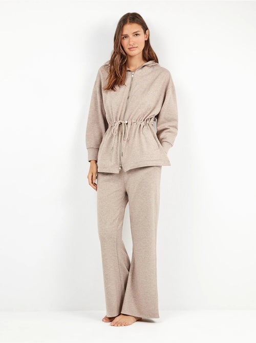 Sudadera con capucha y cremallera delantera, de felpa fina - Kiabi
