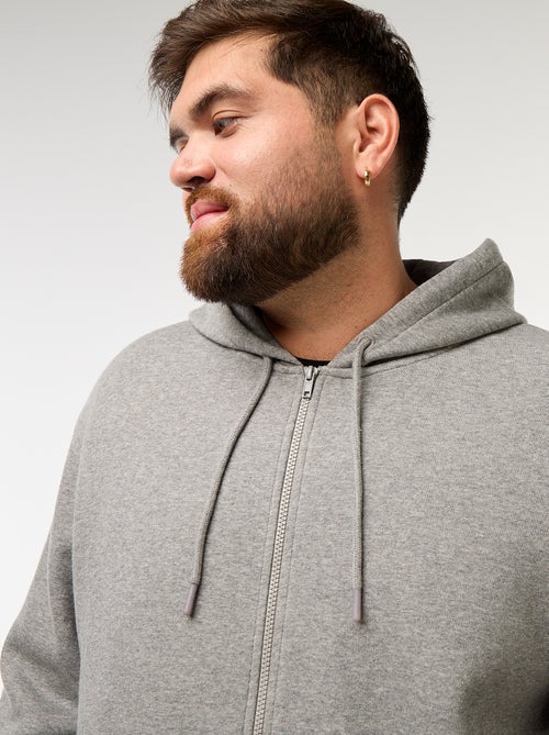 Sudadera con capucha y cremallera - Kiabi