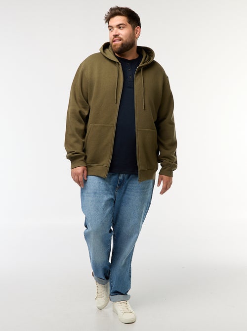 Sudadera con capucha y cremallera - Kiabi